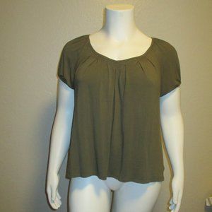 Michael Kors Olive Green Short Sleeves Top 3X -- Final Price
